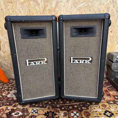 Pair 2x Vintage 1970s Park Marshall 1x12 w /  Tweeter PA Columns Cabinets McKenzie