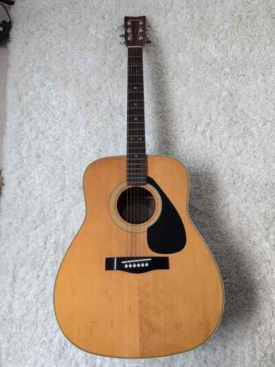 Yamaha FG-335 ii Acoustic Guitar Six String Dreadnought 1980s Vintage