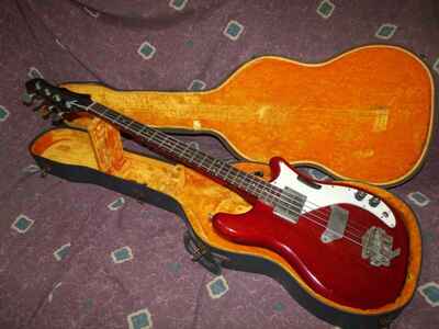 Vintage 1965 Epiphone by Gibson Newport EBD Batwing DC electric bass guitar  VG