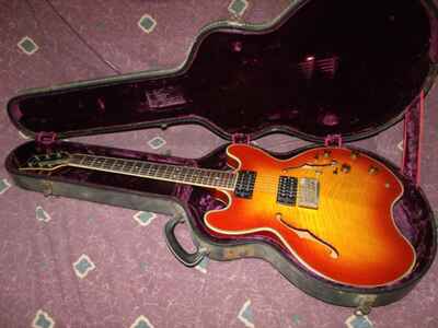 Circa 1980 Daion Japan 555 Headhunter semi-hollow Electric Guitar Exc