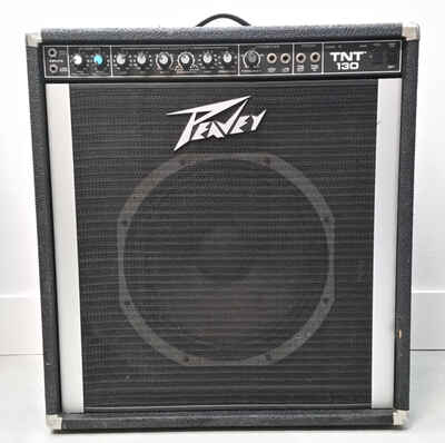 Vintage Peavey TNT 130 Watt Bass Guitar Amp Combo Unit 15" Speaker