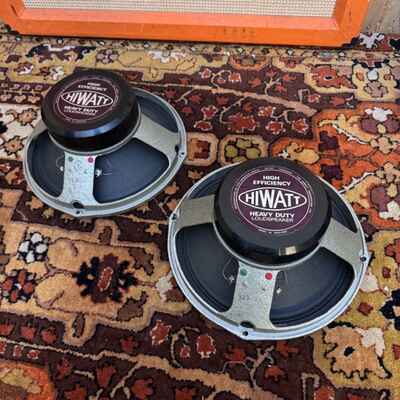 Matched Pair Vintage 1970s Hiwatt Fane Purple 15ohms 12 Speakers Drivers *BLOWN*