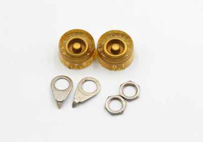 1974 Vintage Gibson Les Paul / L6-S / SG / ES Original Gold Speed Knobs USA 1970s