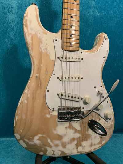 Vintage 1975 1976 Fender Stratocaster Olympic white Strat American USA 70??s
