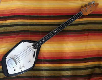 Vintage Vox Phantom Bass IV 1966 - Black Made in Italy Brian Jonestown BJM style