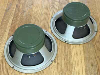 Pair of 1968 Celestion G12H 55Hz T1281 Guitar Speakers