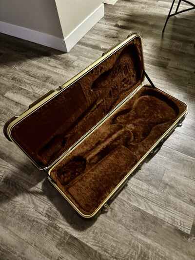 Original Vintage Hardshell Guitar Case Fender 1980s Walnut Elite Stratocaster