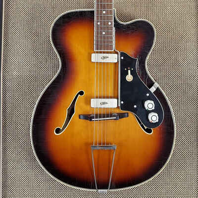 1960 Otwin Harmony - No Cracks - Good Action - Pickups Work! (A-12)