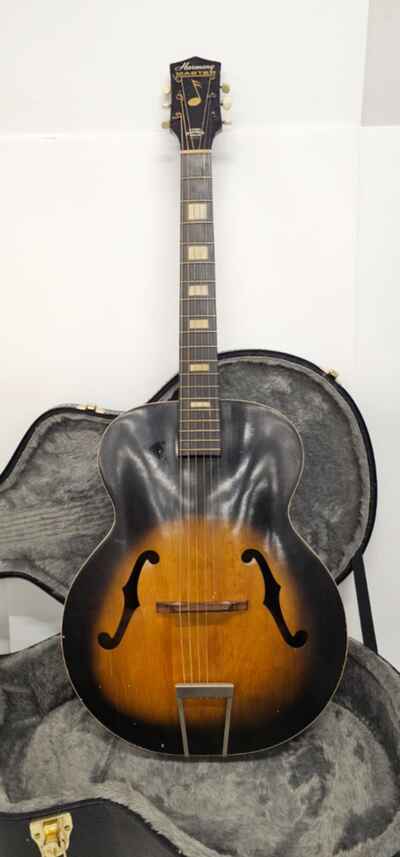 VTG Harmony Master F-Hole Archtop Everyday Player Guitar Made in USA 6 String