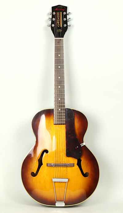 Vintage 1969 Harmony Broadway Acoustic Archtop Guitar w / Gig Bag