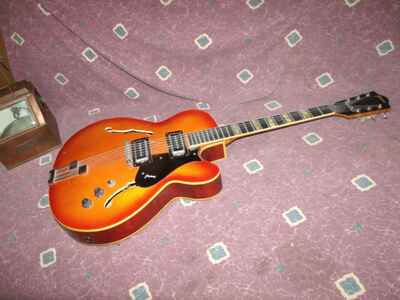 Vintage ca 1970 Framus Missouri 03302 17" Archtop Electric Guitar SWEET