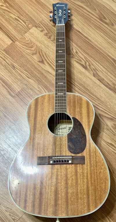 Acoustic Guitar Kawai F611B  Rare OM Guitar Natural Mahogany 1960??s Japan