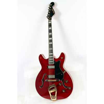 Hagstrom 67 Viking II Hollowbody Guitar Transparent Wild Cherry 197881069827 OB
