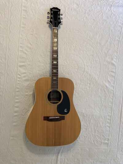 Rare Vintage Epiphone Acoustic Guitar FT-350 El Dorado 1970??s Dreadnought Japan