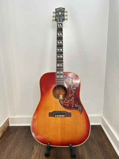 Vtg 1963 Gibson Hummingbird Sunburst Acoustic