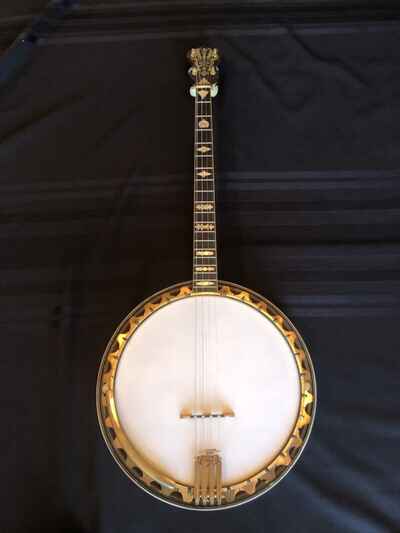 1925 Vega Vegaphone Professional 19-Fret Tenor Banjo 4 String Pieback Resonator