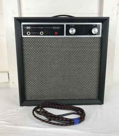 1973 Sears & Roebuck Electric Guitar Amplifier & AXL Cable. Model 5XL. 1x7"