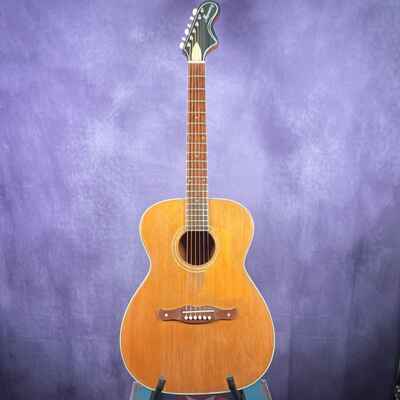 Vintage 1969 Harmony H168 000 Concert Batwing Fender Headstock Acoustic Guitar