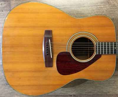 1973 Yamaha FG-200 Natural Gloss Finish Jumbo Dreadnought Acoustic Guitar