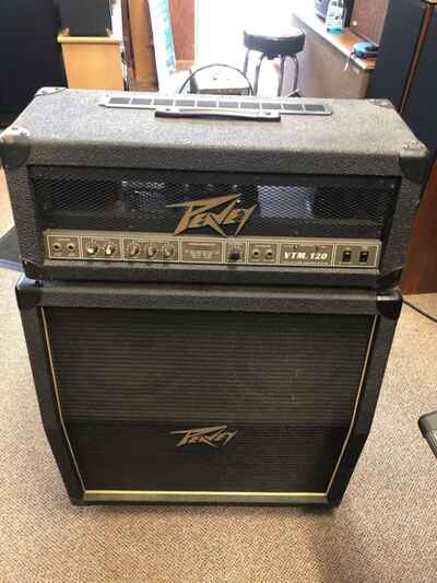 Peavey VTM-120 Gold Series 1986 Tube Amp Head & 4x12 Slant Bottom