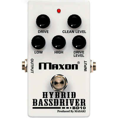 Maxon BD10 Hybrid Bass Driver Effects Pedal LN
