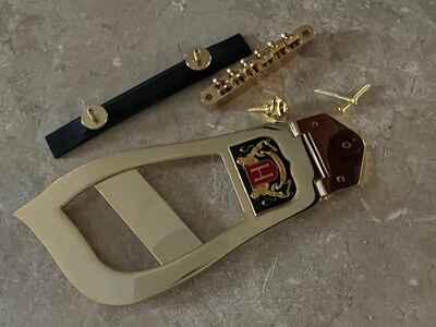 Hagstrom Viking II 67 guitar bridge gold tailpiece