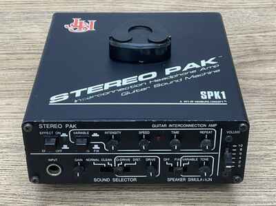 Vintage JHS  /  Fender Stereo Pak SPK1 Guitar Amp Portable Pre-Amplifier Untested