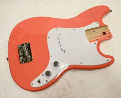 Loaded Fender Squier Sonic BRONCO  BASS Guitar BODY "Tahitian Coral" Mint LOOK!