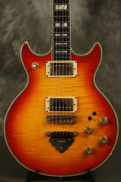 1981 Ibanez Artist AR 300 Cherry Sunburst w / FLAME MAPLE TOP