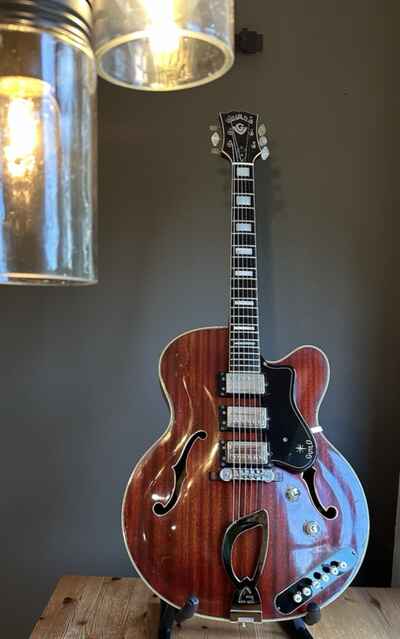 1962 Guild Stratford Starfire SF-350, All-Mahogany Cherry Finish, Ultrarare, HHH