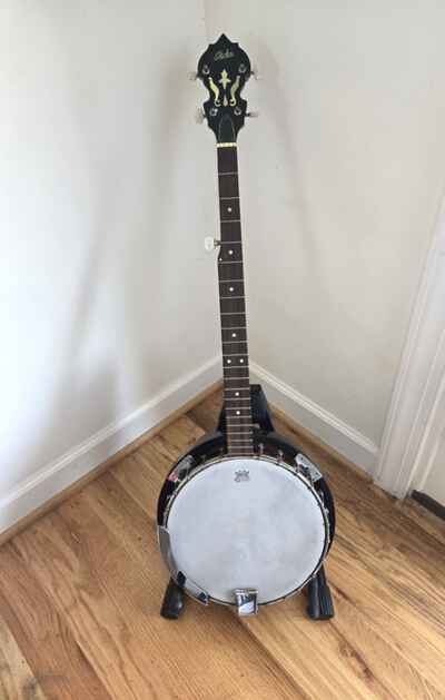 Vintage LIDA 5-String BANJO w /  resonator - Fancy Mother of Pearl Inlay - Japan