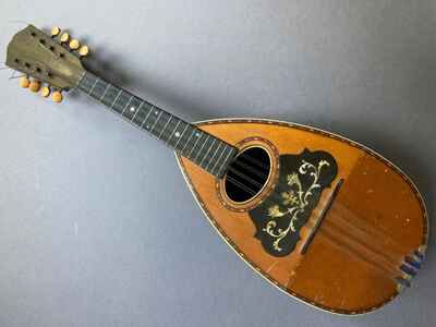 GRAUPNER & MEYER antique inlaid bowl back mandolin Philadelphia circa 1900