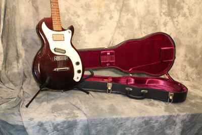 Vintage 1976 Gibson Marauder electric guitar dark burgundy in original hard case