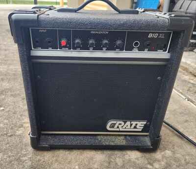 Crate B 10XL Bass Electric Guitar Amp Amplifier VINTAGE SLM USA B10xl