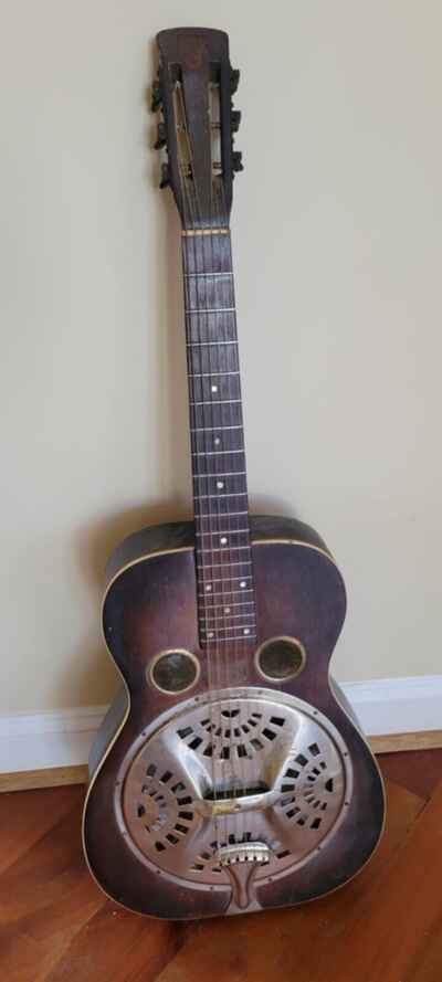 Vintage dobro guitar-  model 27round neck, 1935 or 36 professionally restored