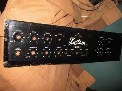 Kustom 200 amp faceplate 1970 reverb tremolo model Creedence Forgerty vintage