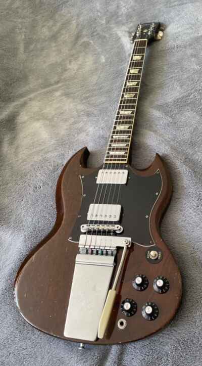 1971 Gibson SG Standard Walnut  Maestro Vibrola Original vintage Gibson guitar