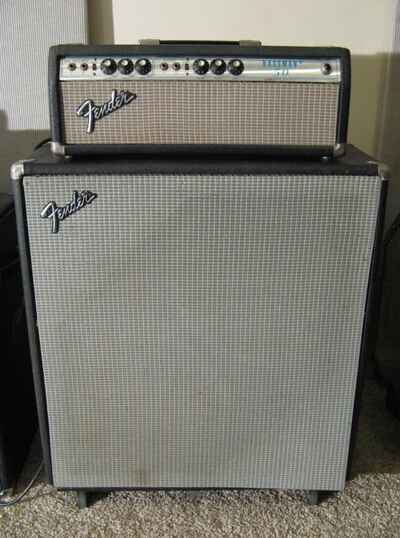 Vintage 1970??s Fender Bassman 50 Tube Guitar Bass Amplifier Amp & 2 x15?? Cabinet