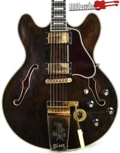 Vintage 1977 Gibson ES-355 TD Varitone Stereo Walnut Electric Guitar w /  OHSC