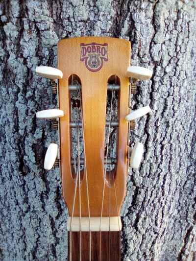 Vintage 1987 OMI Dobro Square Neck Model 60DN-S Maple Resonator Guitar&Hard Case