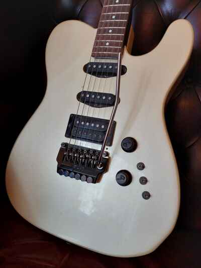 Rare - Fender E-Series Telecaster HSS 1980s w /  Kahler Tremolo Frost White