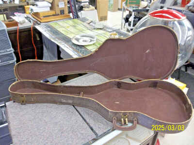 Vintage KAY  Brown Electric Guitar Case Chipboard  PLEASE SEE ALL PICTURES AS / IS