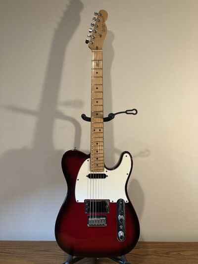 Vintage 1991 Fender Telecaster Plus Crimson Burst Lace Sensor W / Case