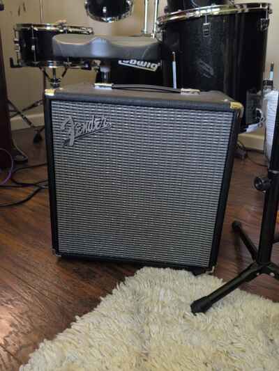 Used Fender Rumbler 25 Amplifier Bass Amp,  Perfect Condition With Power Chord