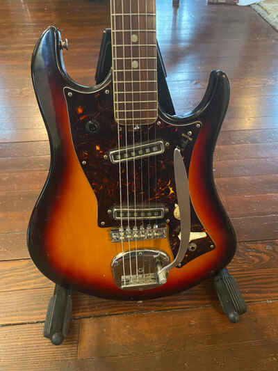 1967 Japanese Norma Electric Guitar. Solidbody, Sunburst, JUST SETUP