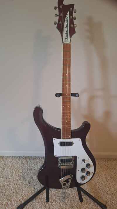 Vintage 1973 Rickenbacker Model 480, Burgundy, Excellent Condition.