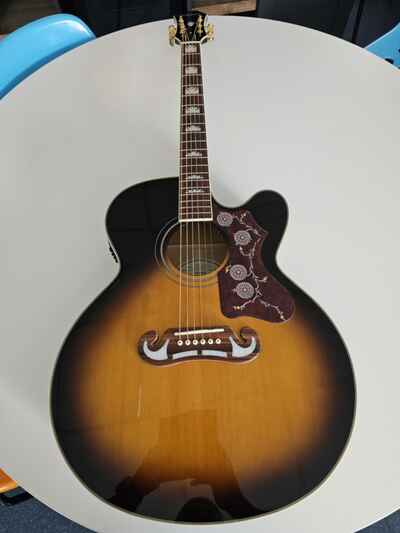 Epiphone J-200EC Studio Electro Acoustic in Vintage Sunburst