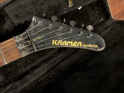 1985 Kramer Baretta Guitar- 80??s Barcus Berry pickups, original Floyd & OHSC
