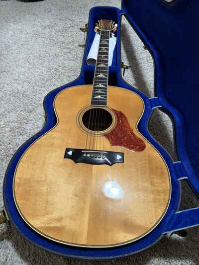 1976 BC Rich Dreadnaught Guitar,  Natural Finish,  Guitar In Excellent Condition