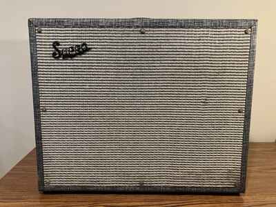 1964 Supro Thunderbolt S6420 Tube Guitar Combo Amplifier w / Ground Original Tubes